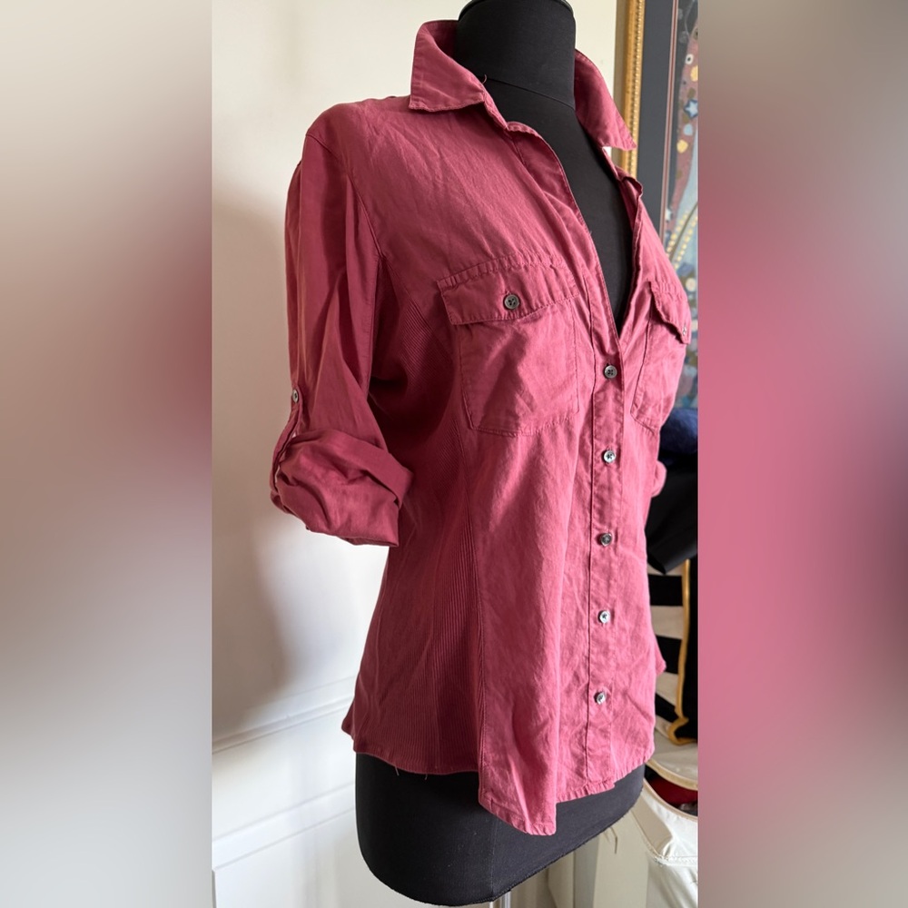 James Perse Standard Utility Button Down Shirt Ro… - image 1